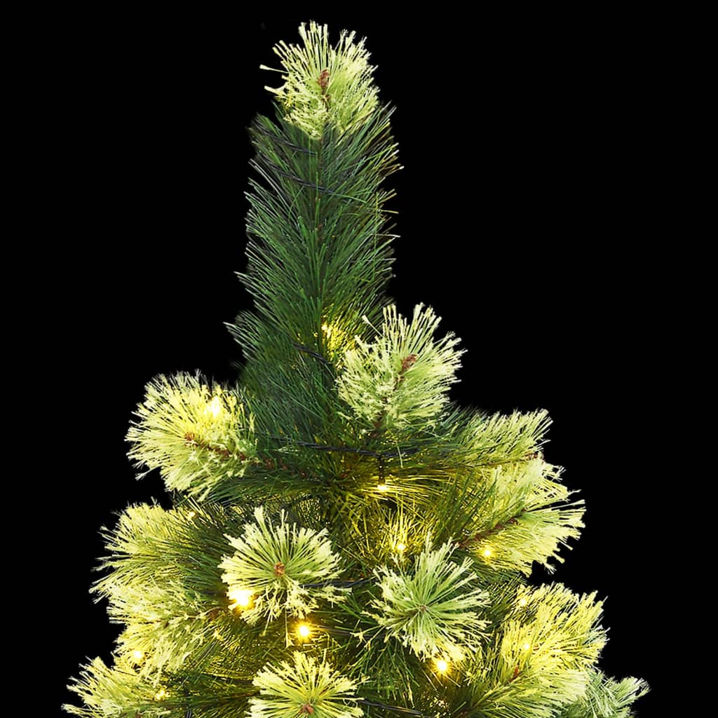 vidaXL Artificial Hinged Christmas Tree 300 LEDs 70.9"