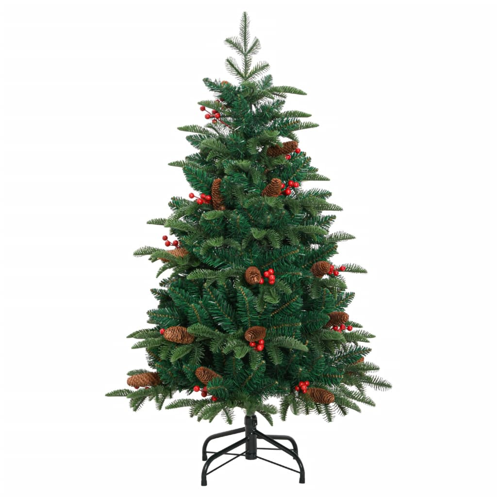 vidaXL Artificial Hinged Christmas Tree 150 LEDs 59.1"