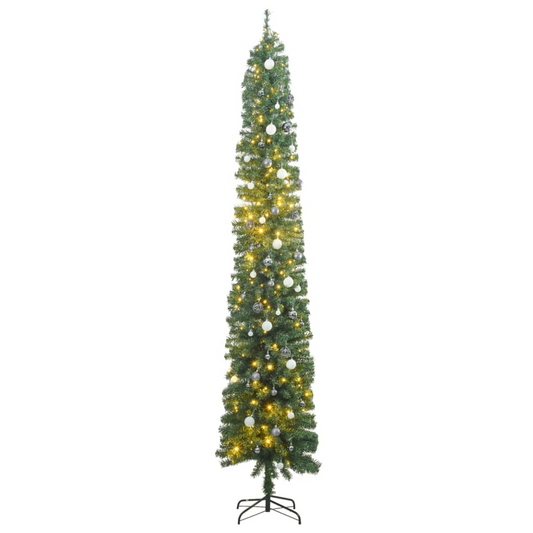 Slim Christmas Tree 300 LEDs & Ball Set 106.3"