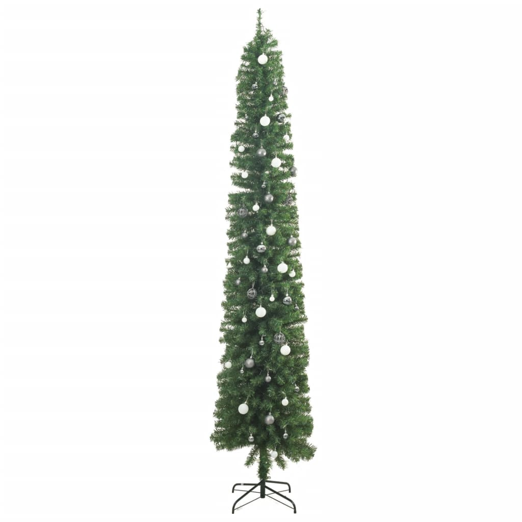 Slim Christmas Tree 300 LEDs & Ball Set 106.3"