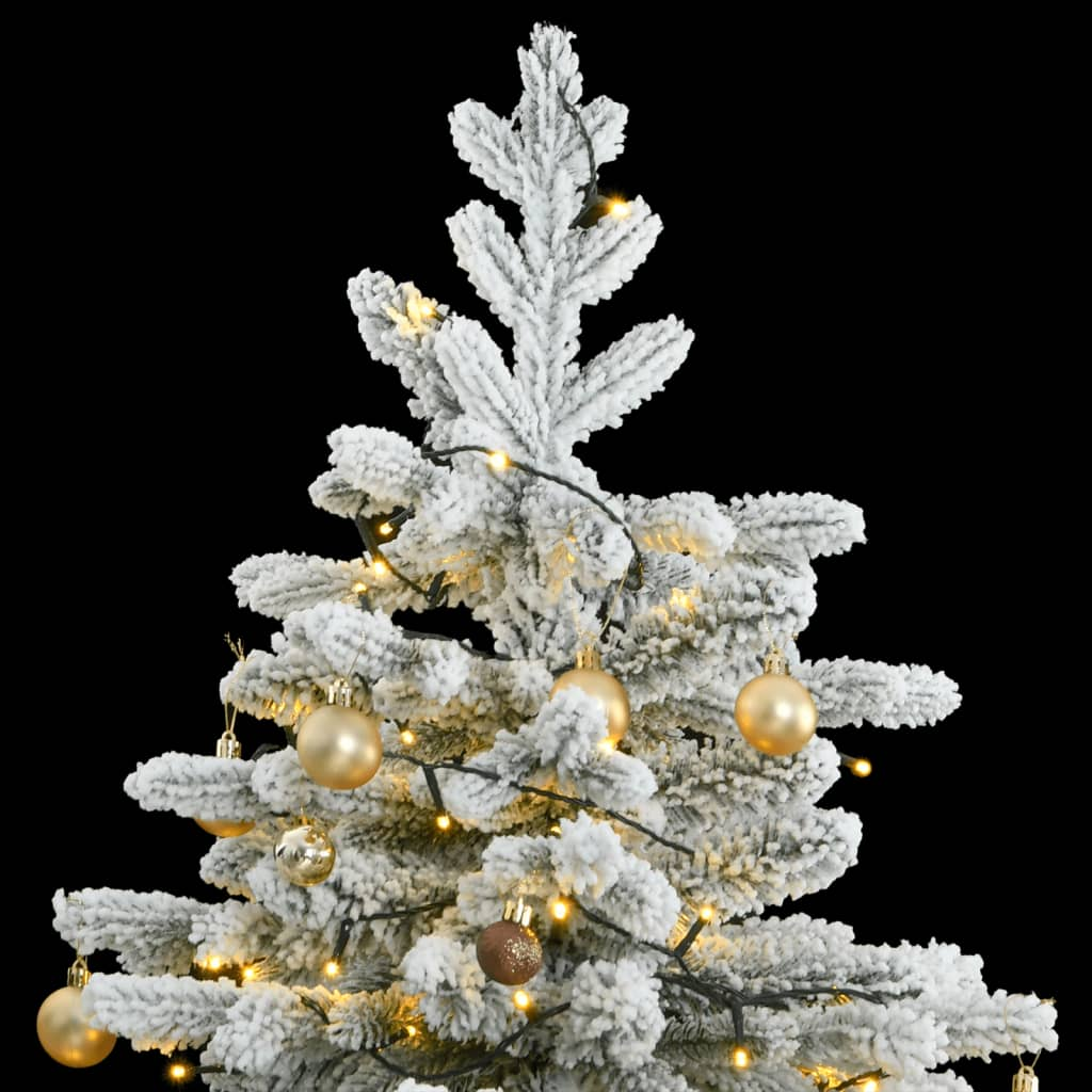 Artificial Hinged Christmas Tree 300 LEDs & Ball Set 70.9"