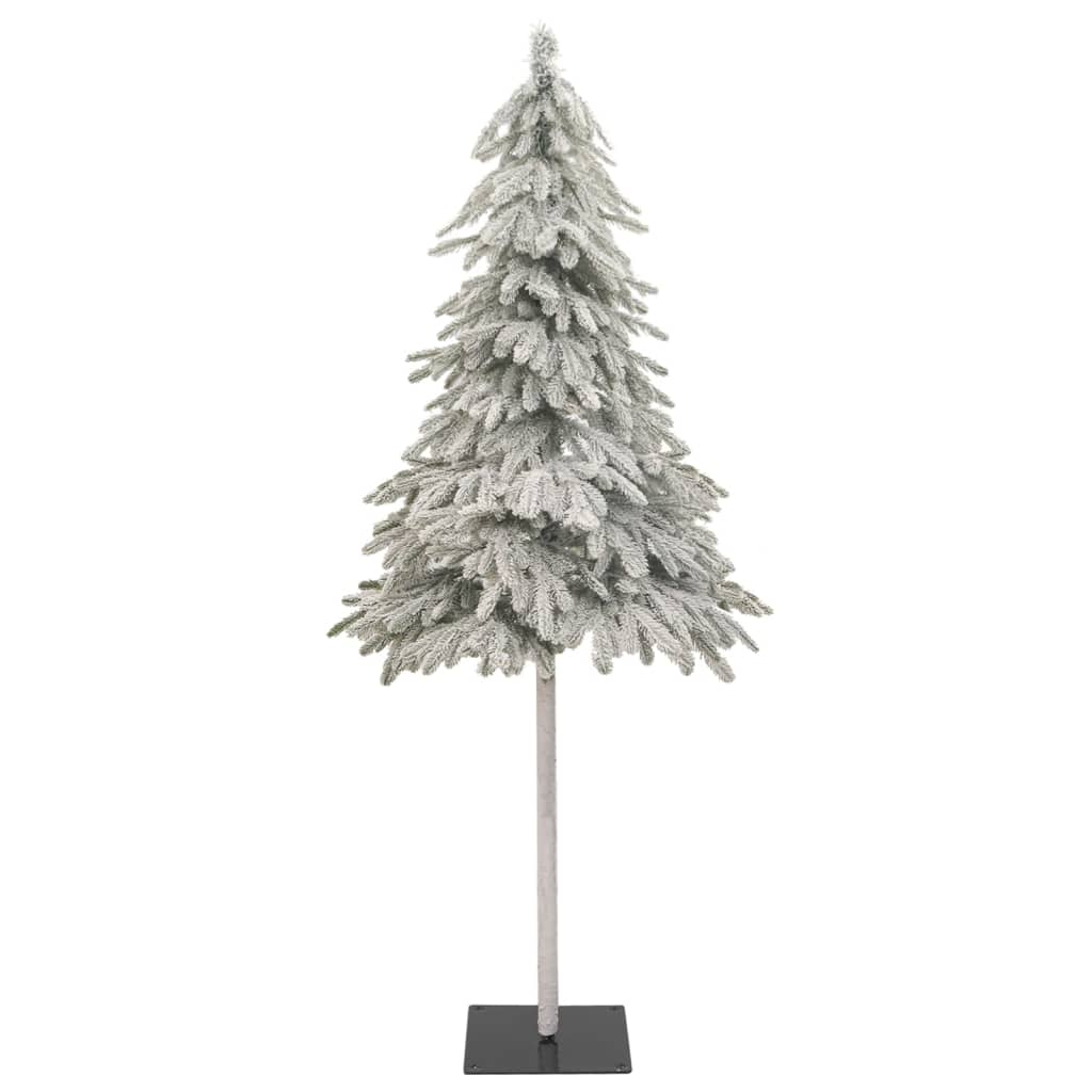 vidaXL Artificial Christmas Tree 150 LEDs & Flocked Snow 59.1"