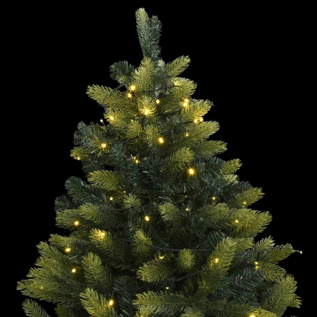 vidaXL Artificial Hinged Christmas Tree 150 LEDs 59.1"