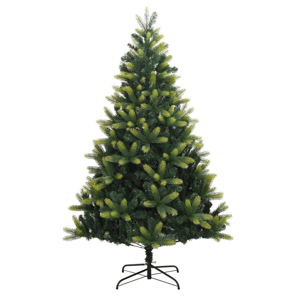 vidaXL Artificial Hinged Christmas Tree 150 LEDs 59.1"