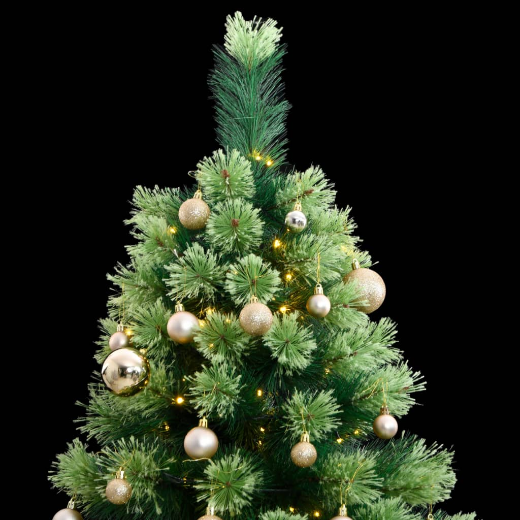 Artificial Hinged Christmas Tree 150 LEDs & Ball Set 59.1"