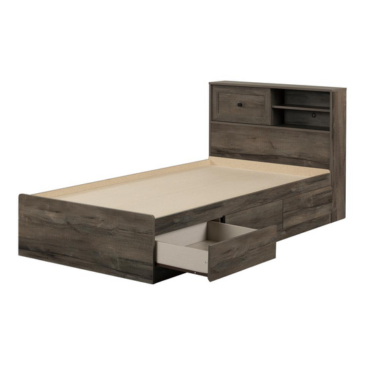 Hazen Bed and Headboard Set, Fall Oak