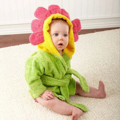 Bathrobe baby animal shape