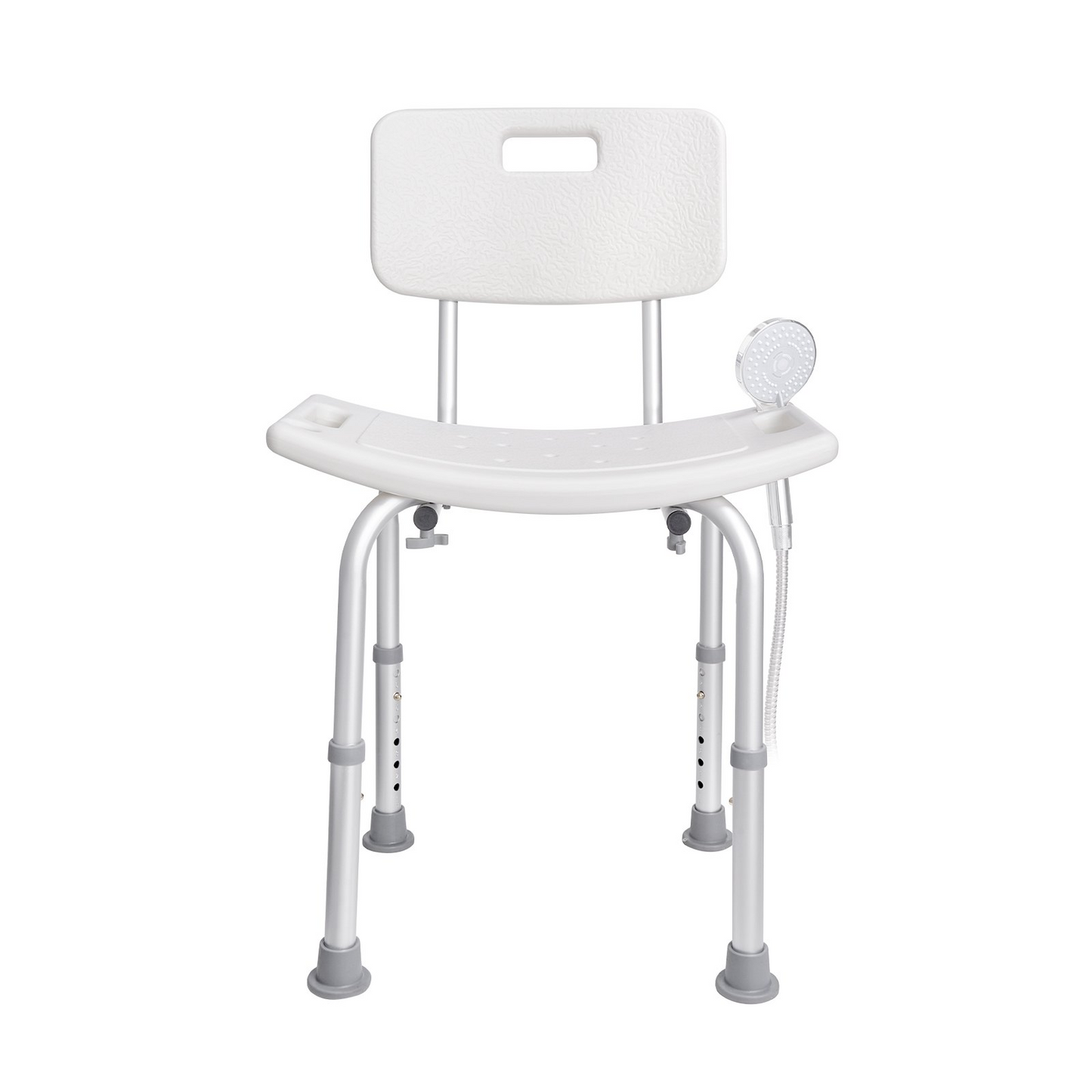 Shower Chair, Shower Seat with Back, Adjustable Height Shower Stool, Shower Chair for Inside Shower Bathtub, Non-slip Bathroom Bench Bath Chair for Elderly Disabled Handicap, 350 lbs Capacity