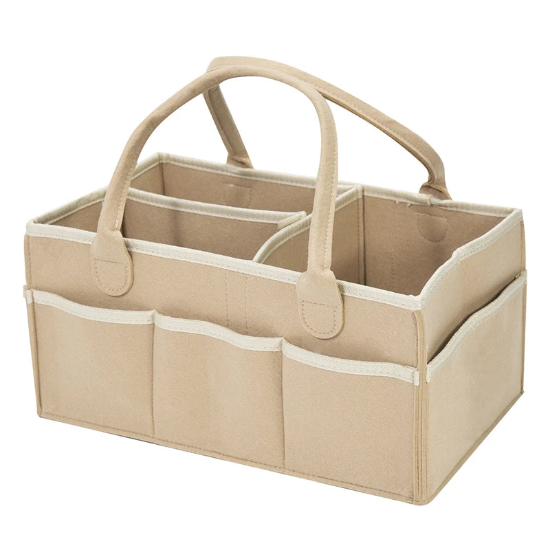 Multipurpose Nappy Basket and Storage with Pockets Multivariant