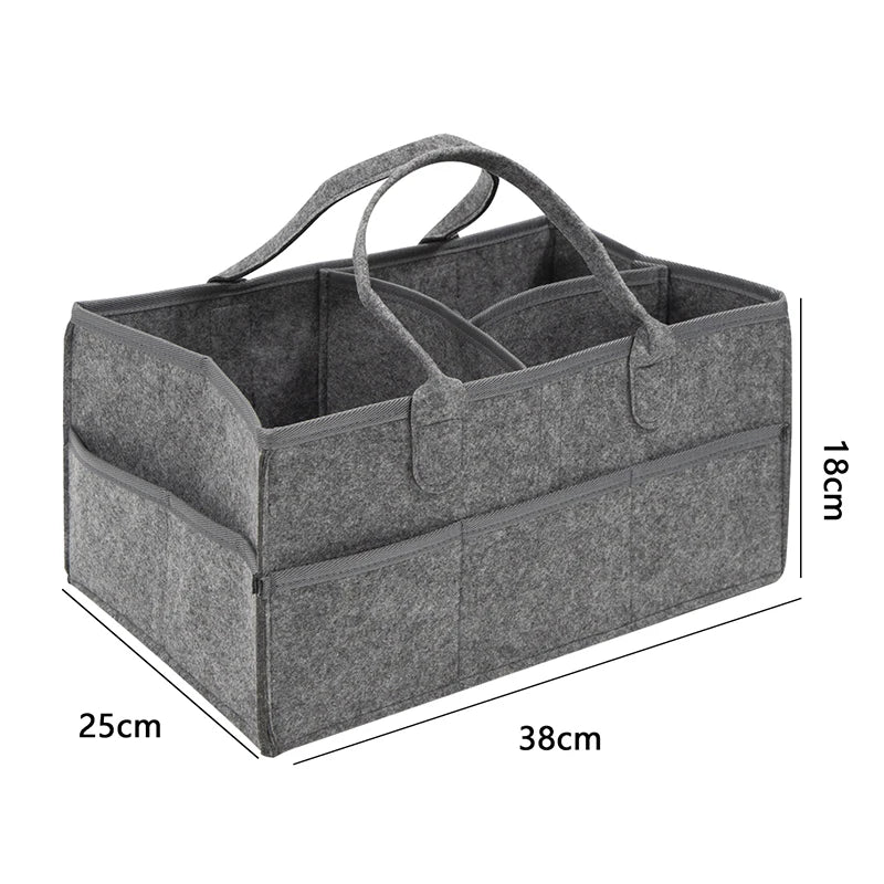 Multipurpose Nappy Basket and Storage with Pockets Multivariant