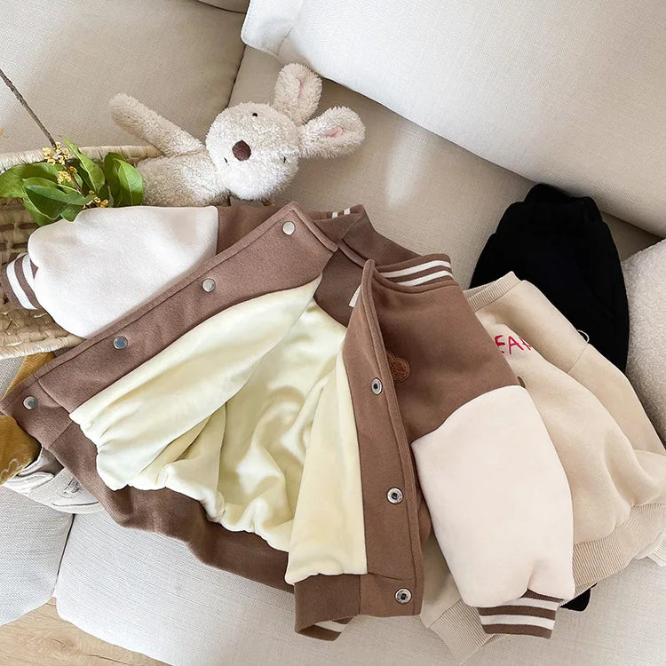 Varsity Jacket with Bear for Children