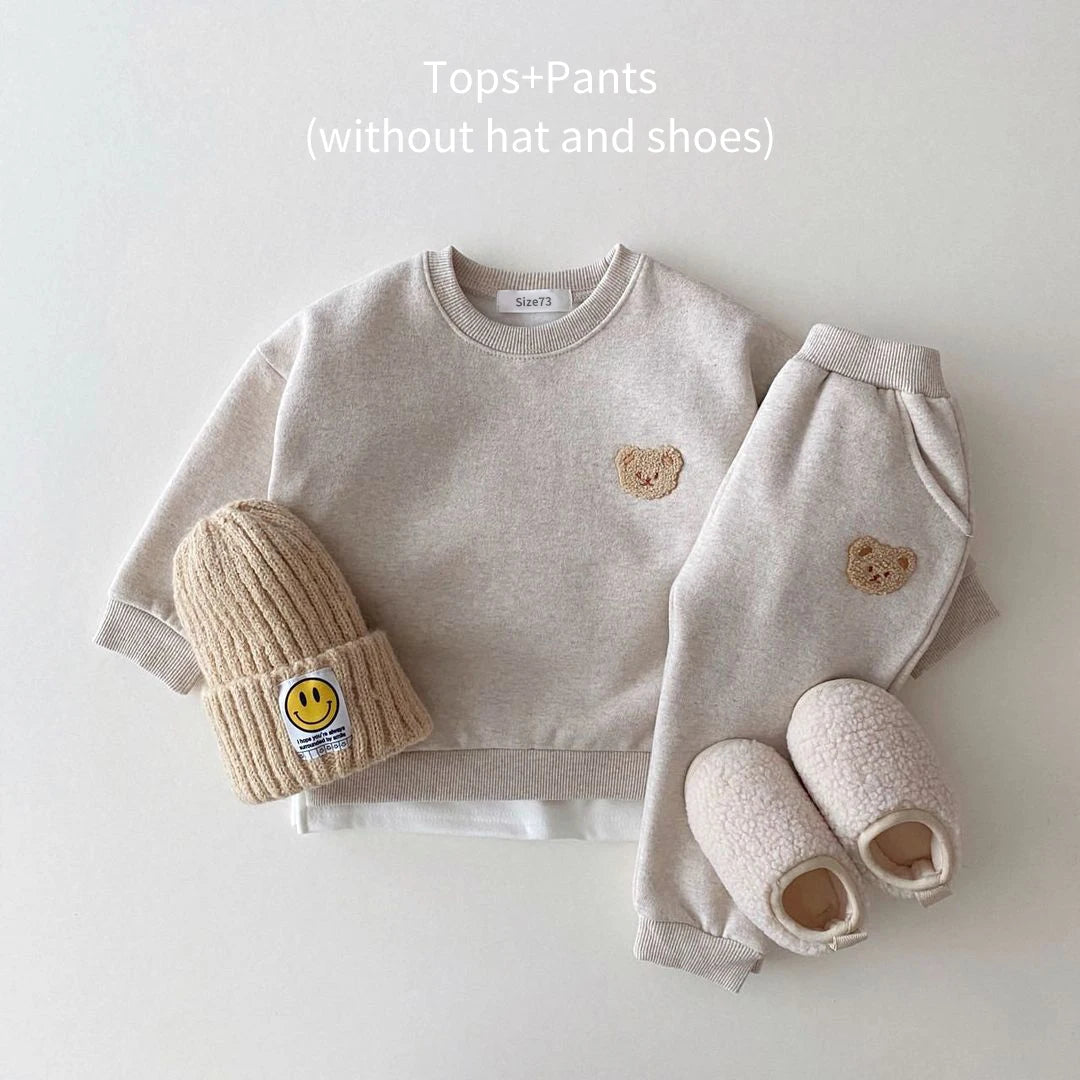 Pants and Sweatshirt Set with Bear Multivariant