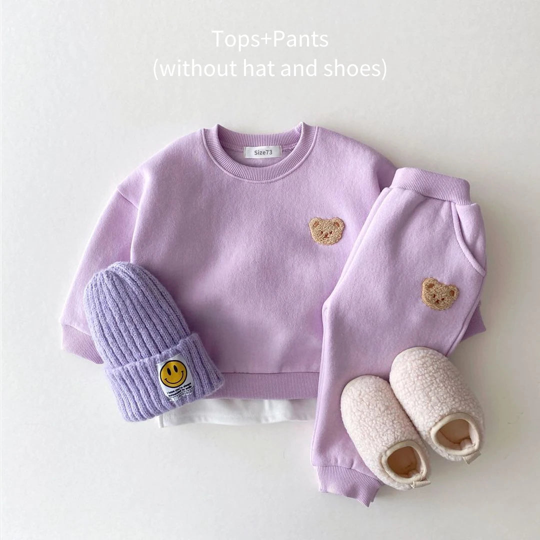 Pants and Sweatshirt Set with Bear Multivariant