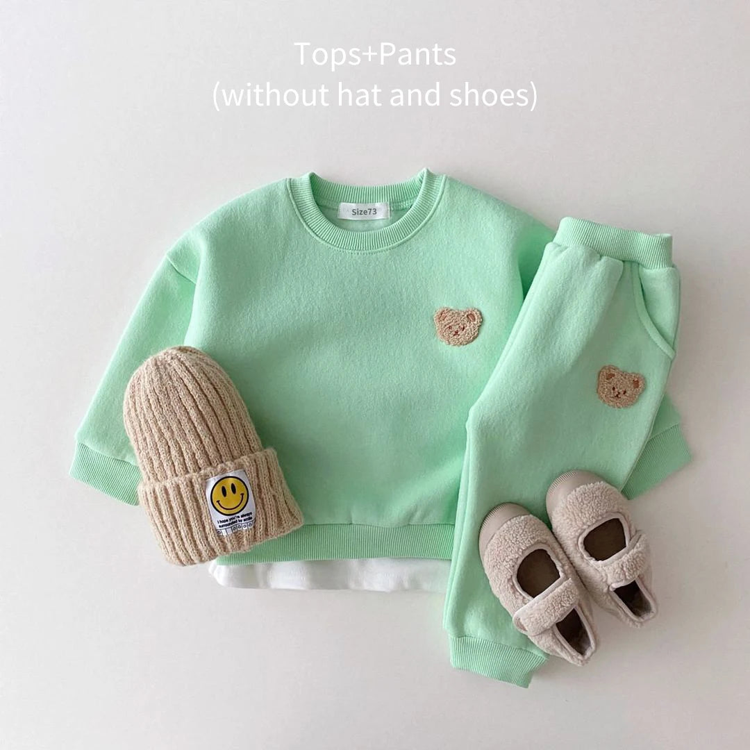 Pants and Sweatshirt Set with Bear Multivariant