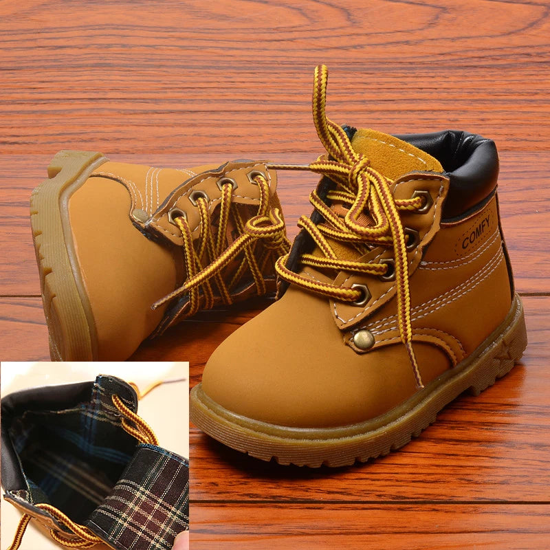 Lug-Soled Boots with Laces for Children Multivariant