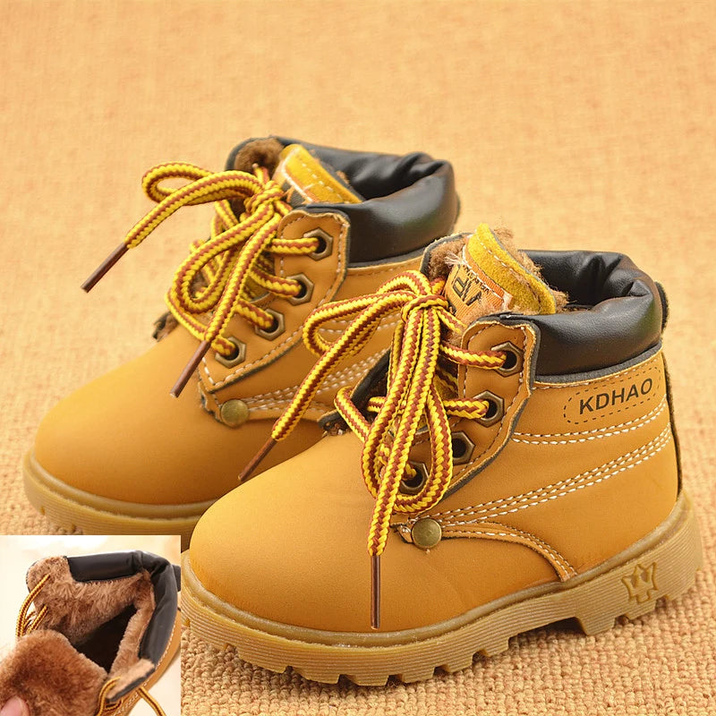 Lug-Soled Boots with Laces for Children Multivariant