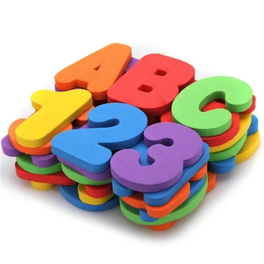 36-Pieces Set Letters and Numbers Bath Toy