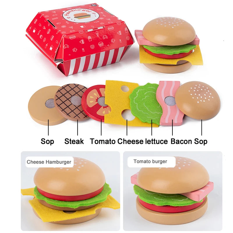 Burgers and Fries Toy Set for Children