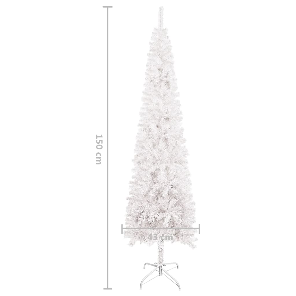 Slim Christmas Tree White 5 ft