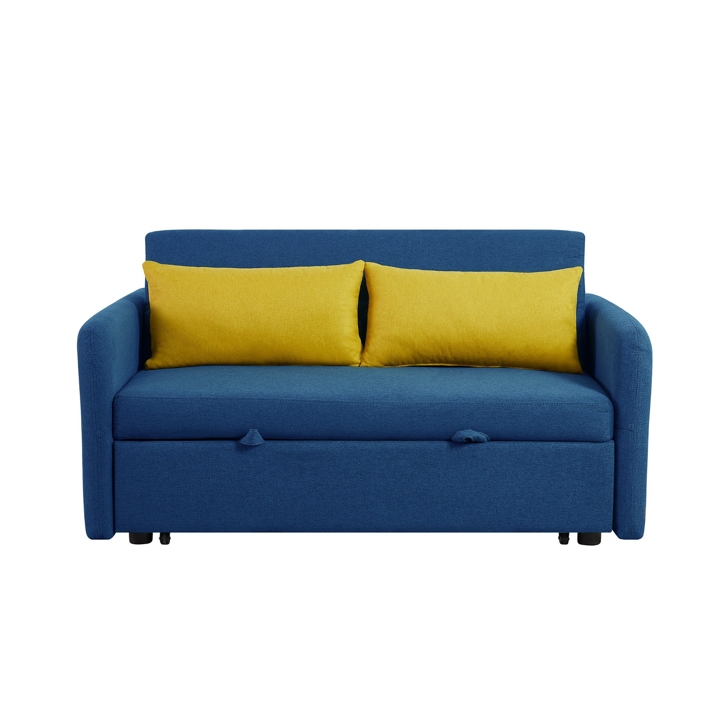 Twins Sofa Bed Blue Fabric