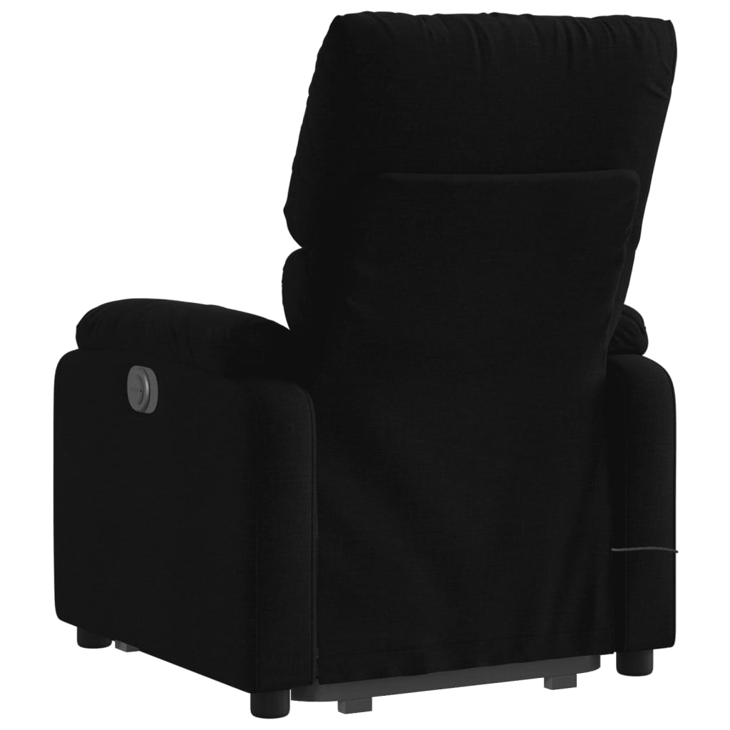 Lift Massage Recliner Chair Black Fabric