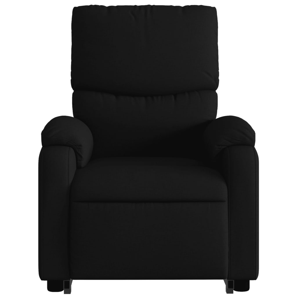 Lift Massage Recliner Chair Black Fabric