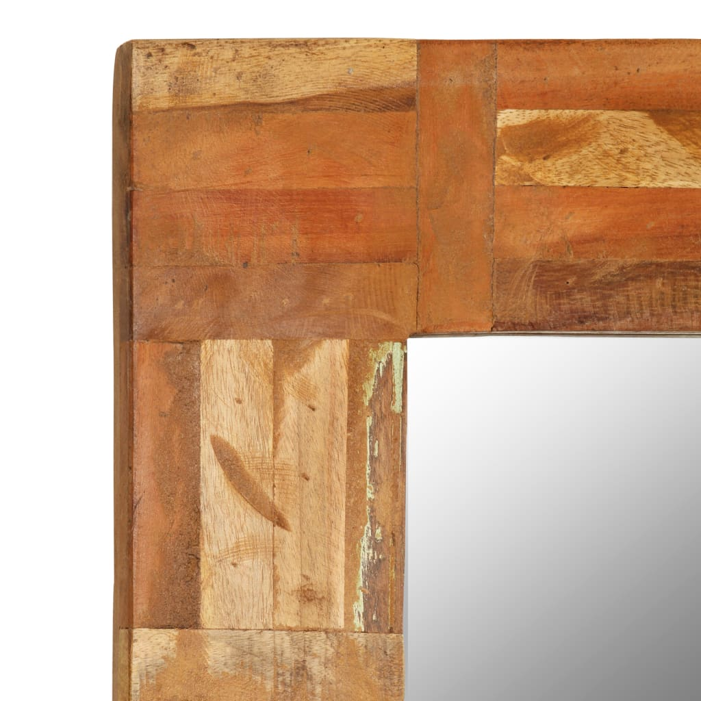 vidaXL Wall Mirror Solid Reclaimed Wood 23.6"x35.4"