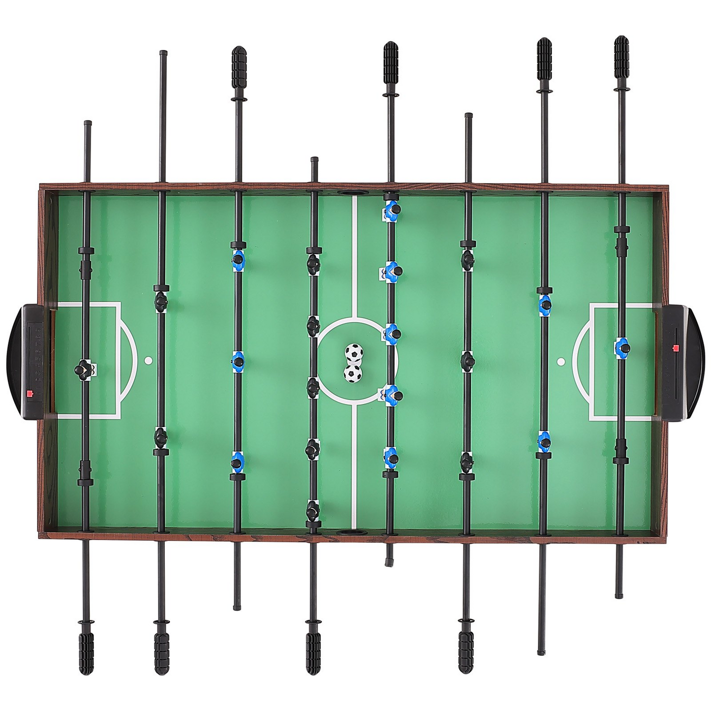 Folding Foosball Table, 42 inch Standard Size Foosball Table, Indoor Full Size Foosball Table for Home, Family, and Game Room, Soccer with Foosball Table Set, Includes 2 Balls