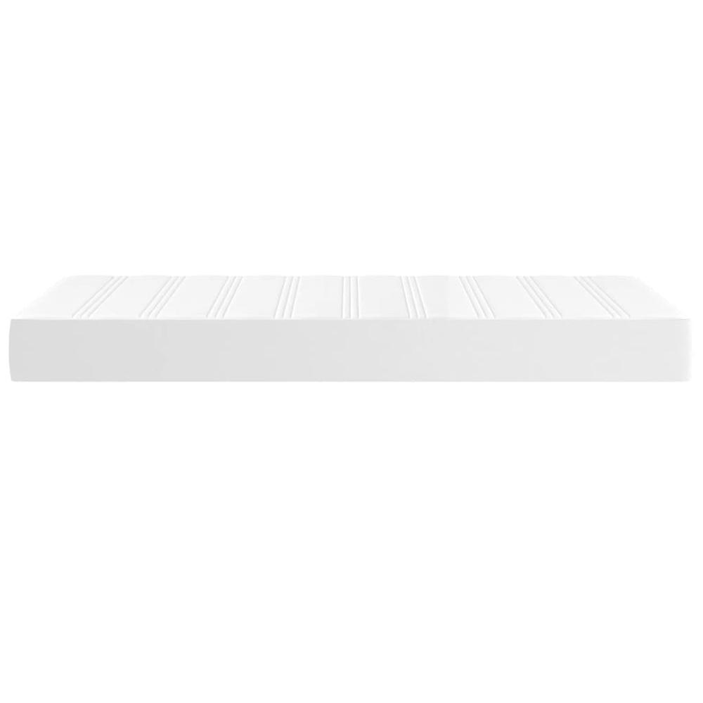 Pocket Spring Bed Mattress White 39.4"x74.8"x7.9" Twin Faux Leather