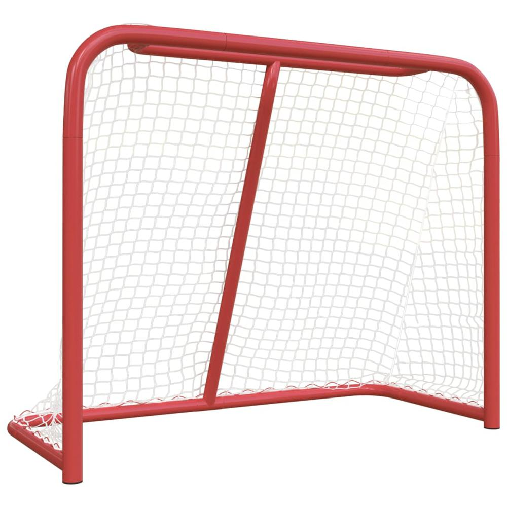 Hockey Goal Red and White 72"x28"x48" Polyester