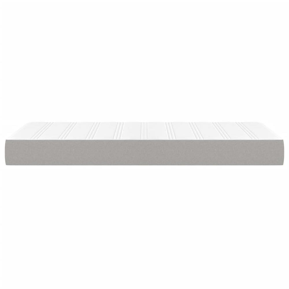 Pocket Spring Bed Mattress Light Gray 39.4"x79.9"x7.9" Twin XL Fabric