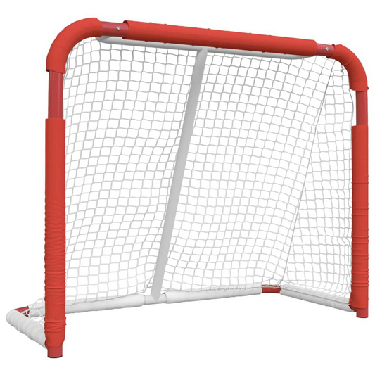 Hockey Goal Red and White 53.9"x26"x44.1" Polyester