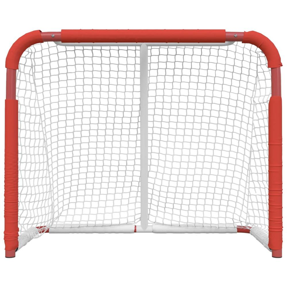 Hockey Goal Red and White 53.9"x26"x44.1" Polyester