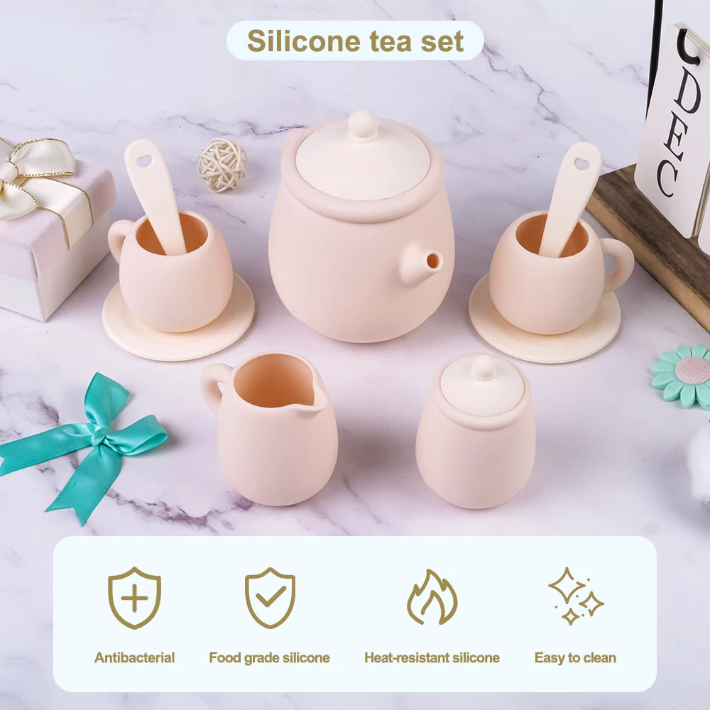 Tea Set Silicone Toy for Children Multivariant