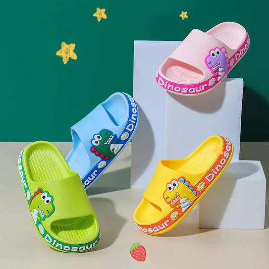 Non-slip Rubber Slippers Dinosaur for Children Multi-variant