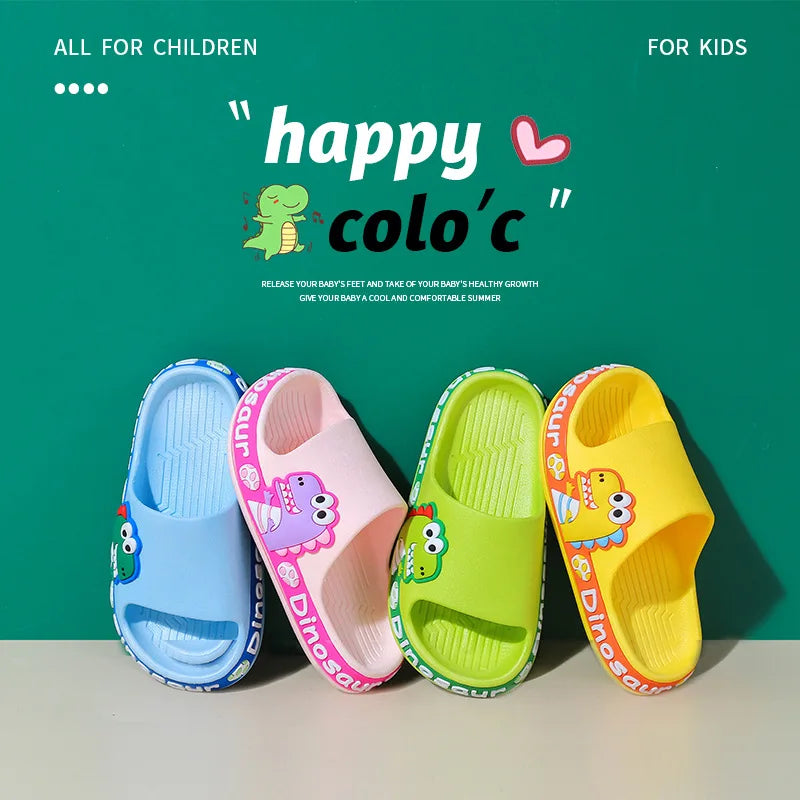 Non-slip Rubber Slippers Dinosaur for Children Multi-variant