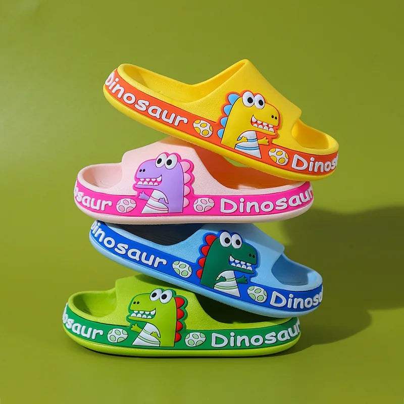 Non-slip Rubber Slippers Dinosaur for Children Multi-variant