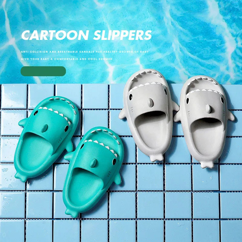 Non-slip Eva Shark Slippers for Children Multivariant