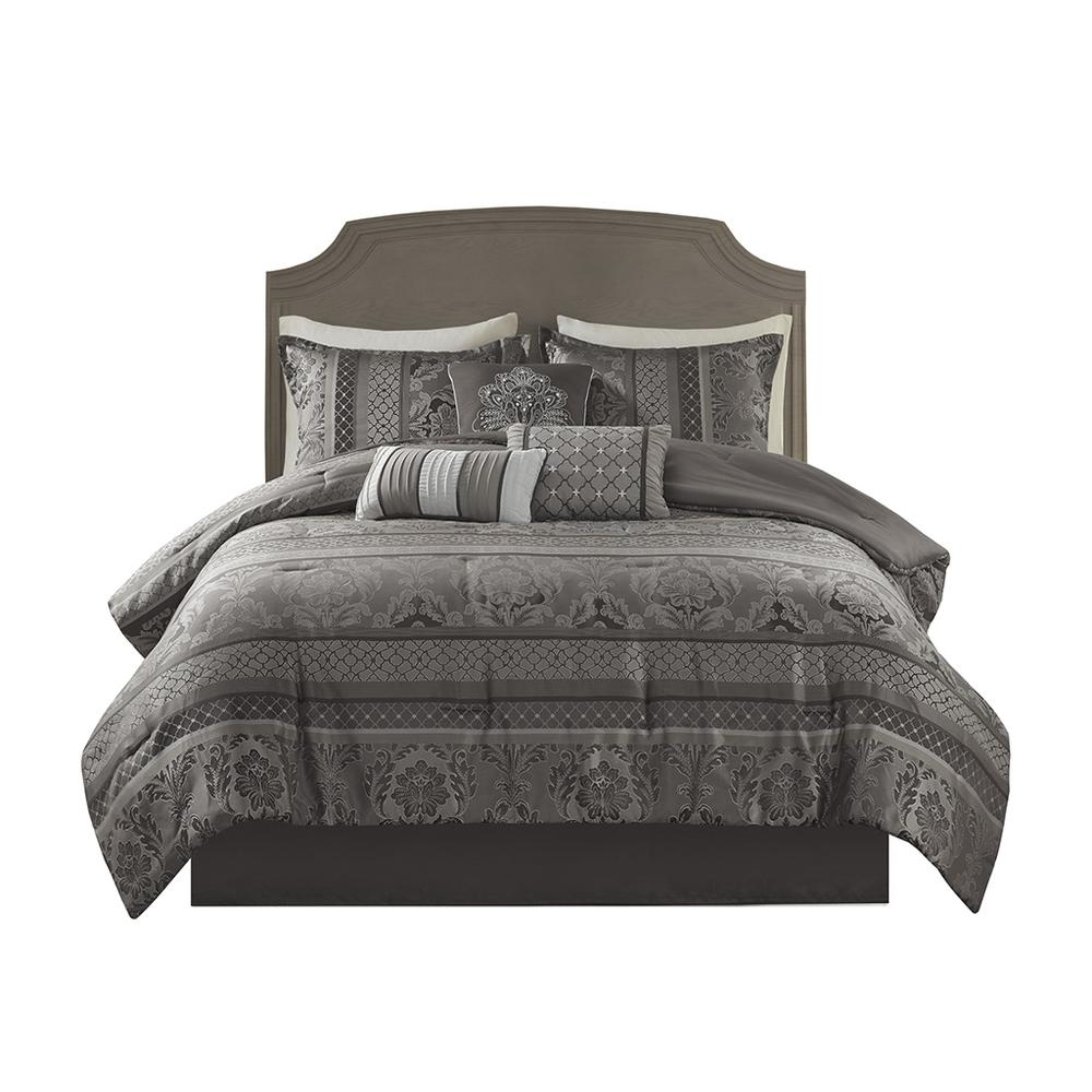 7 Piece Jacquard Comforter Set