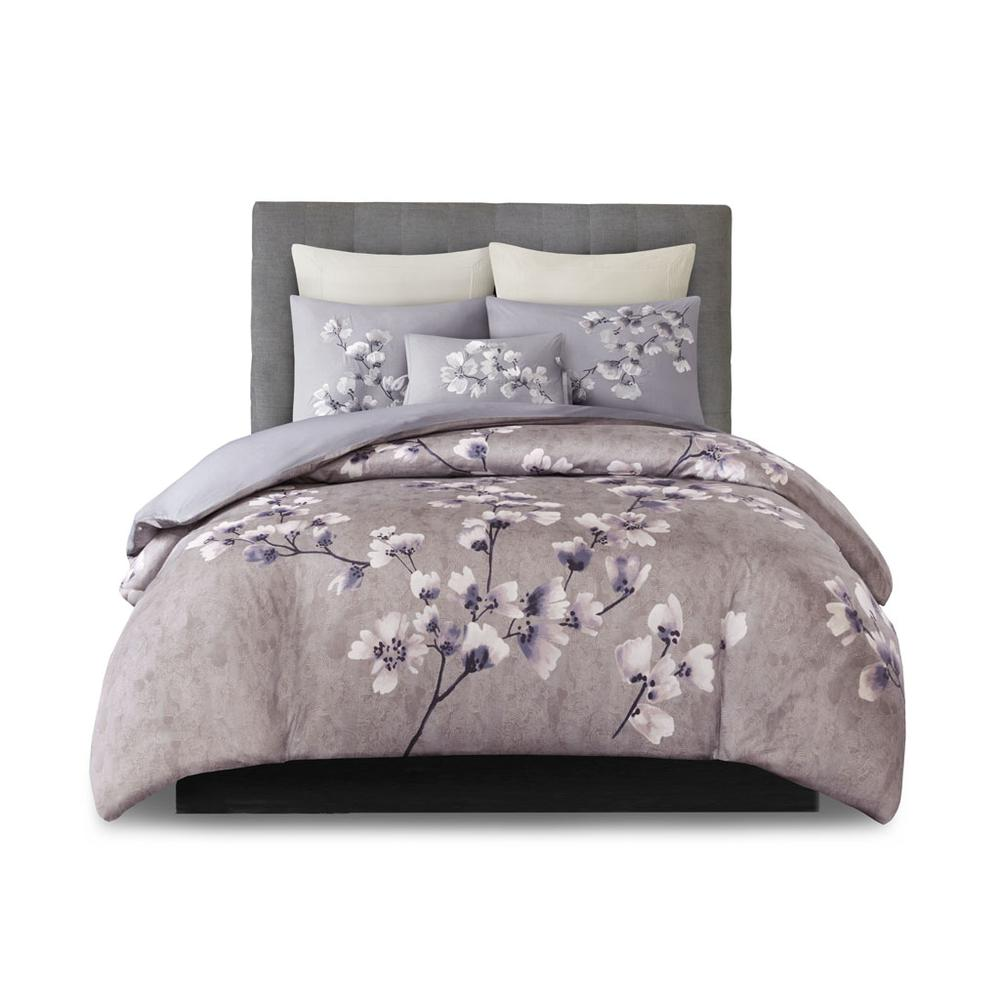 3 Piece Cotton Sateen Printed Duvet Cover Set