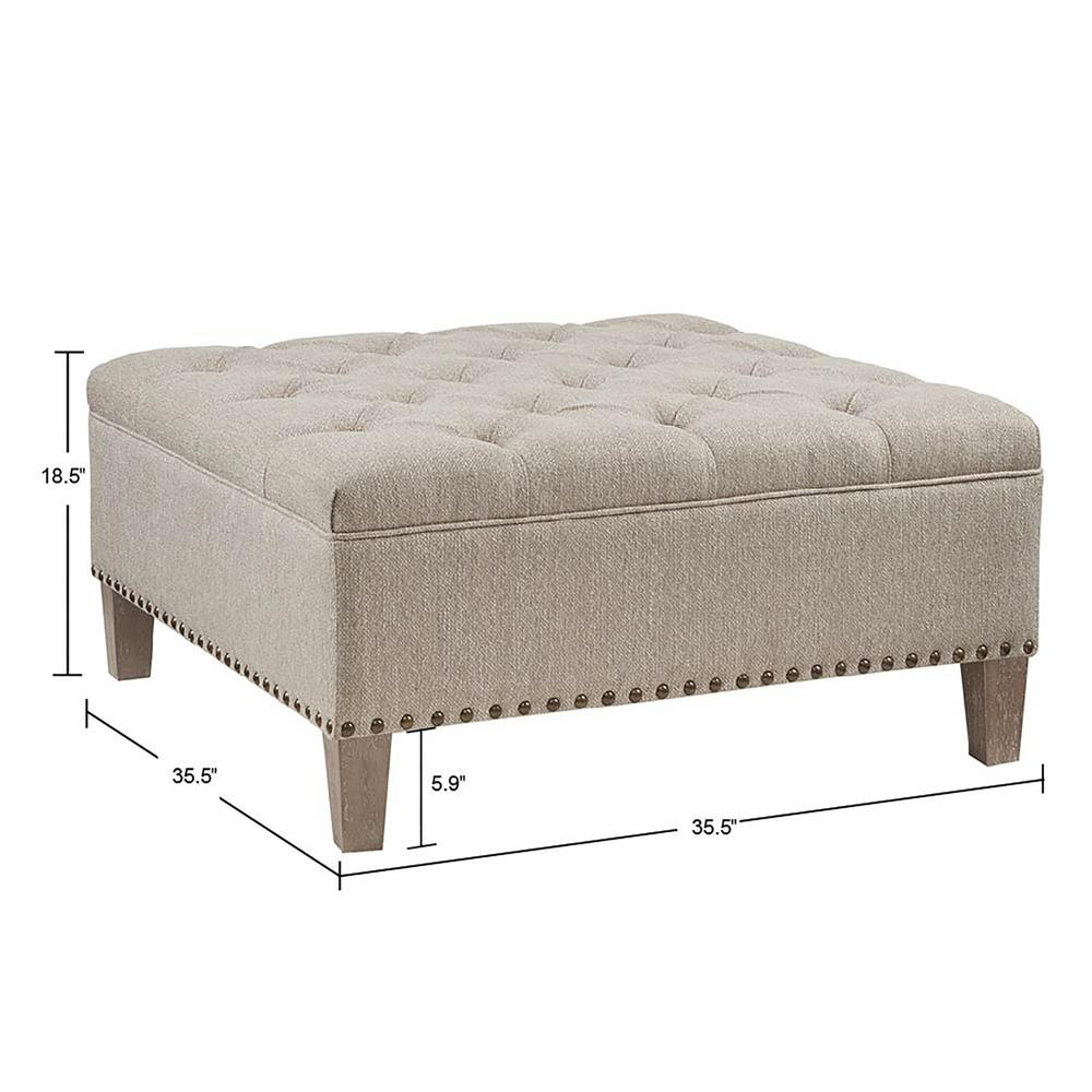 Tufted Square Cocktail Ottoman