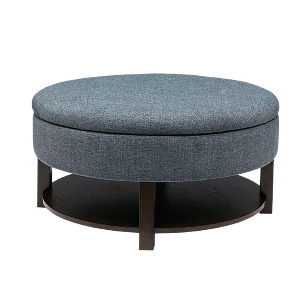 Round Storage Ottoman