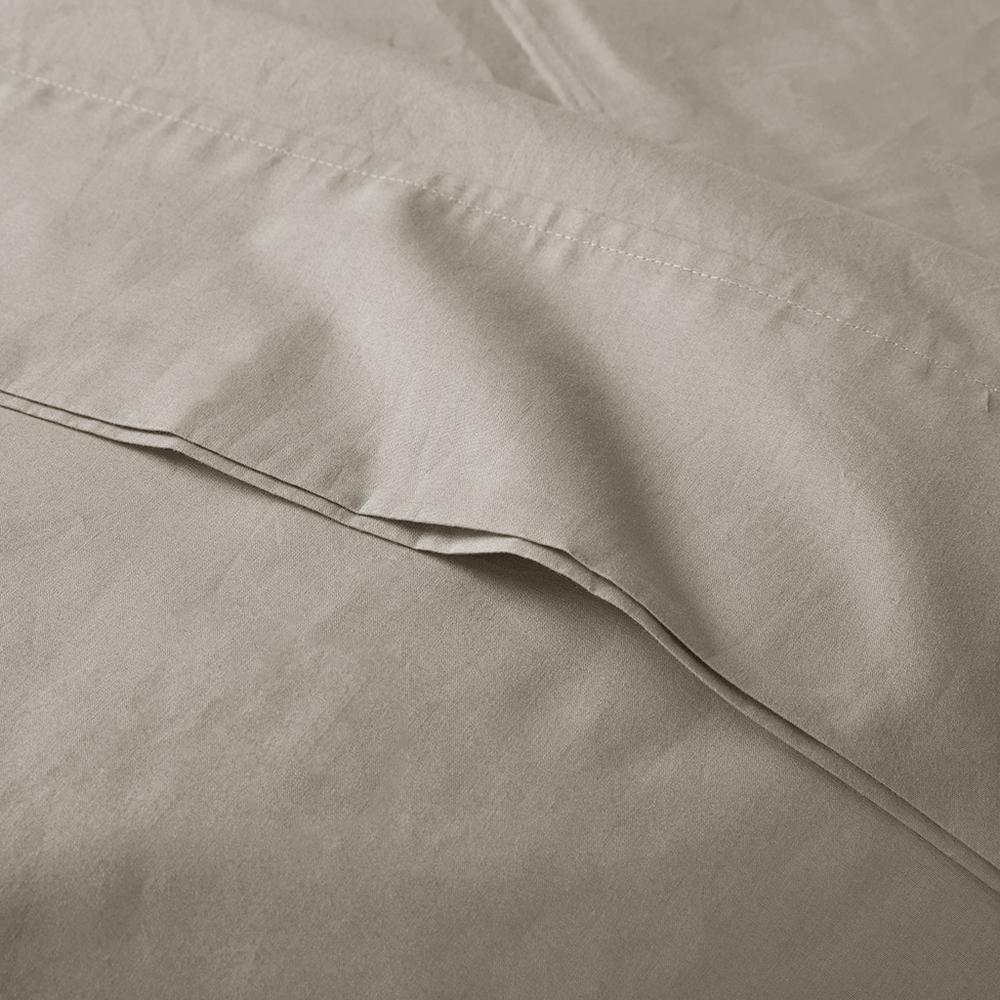 200 Thread Count Relaxed Cotton Percale Sheet Set