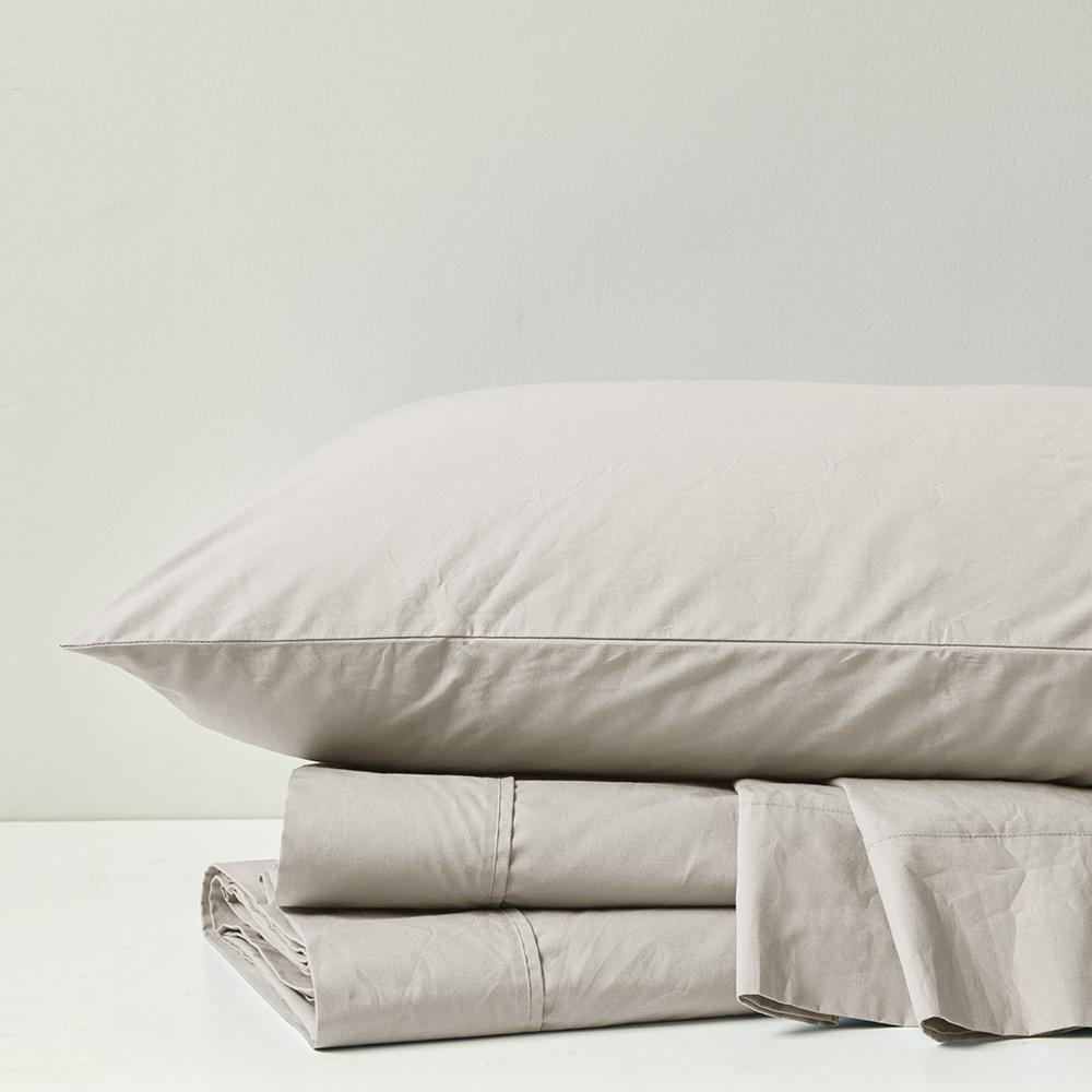 200 Thread Count Relaxed Cotton Percale Sheet Set