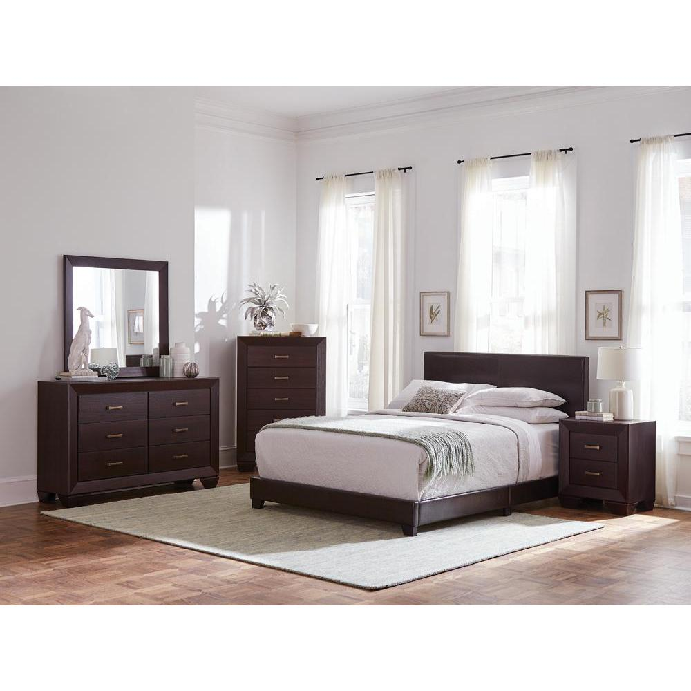 Dorian 4-piece Queen Bedroom Set Brown and Dark Cocoa