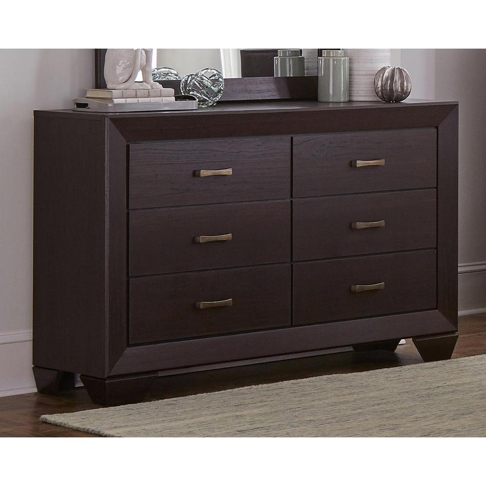 Dorian 5-piece Twin Bedroom Set Brown and Dark Cocoa