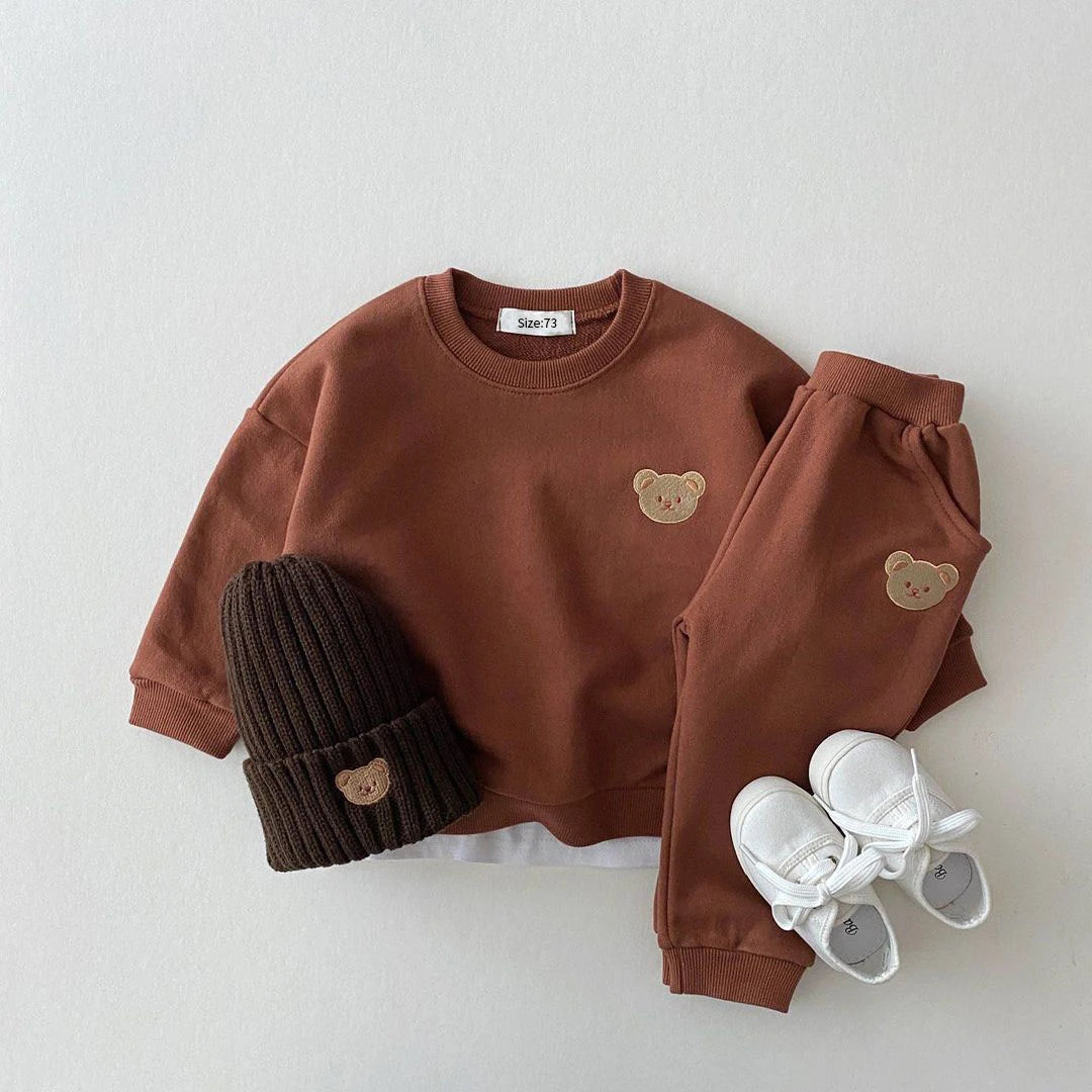 Pants and Sweatshirt Set with Bear Multivariant