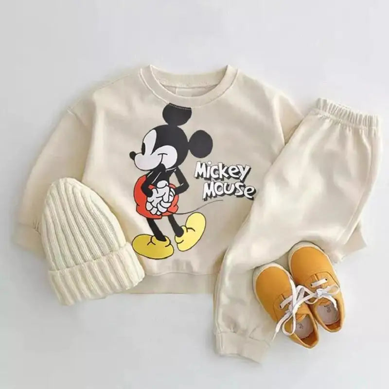 2-Piece Cartoon Sweatshirt and Pants Tracksuit Set for Children Multivariant