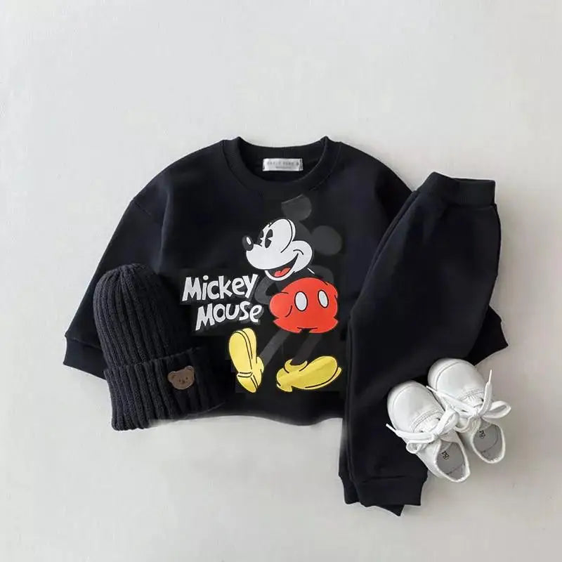 2-Piece Cartoon Sweatshirt and Pants Tracksuit Set for Children Multivariant