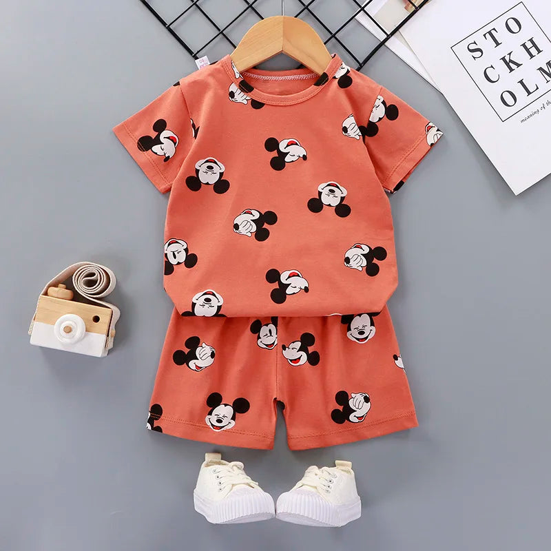 2pcs set Shirt and Pants for Children multivariant